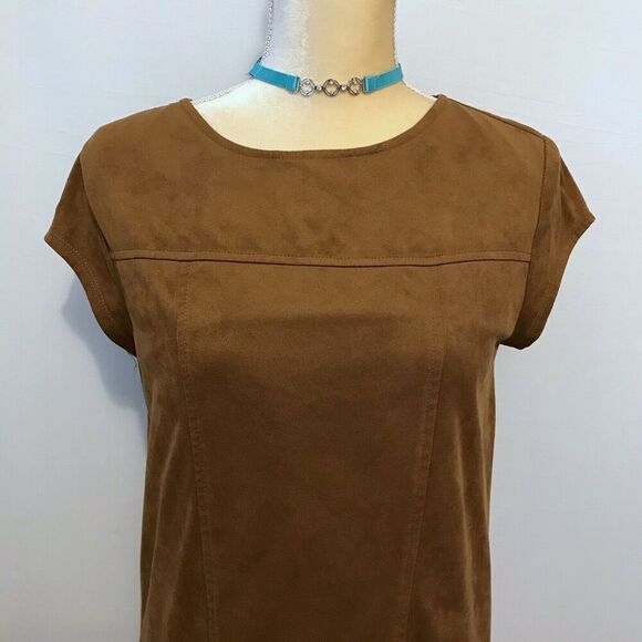 Xhilaration Faux Suede Mini Dress S - Picture 2 of 10